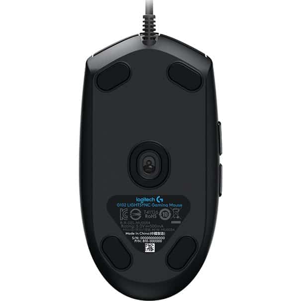 2920397 | Logitech Mouse G102 LIGHTSYNC Gaming black voor Rechtshandigen